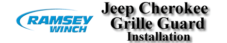 Jeep Cherokee Grille Guard Installation.