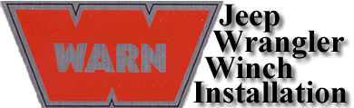 Warn winch - Jeep Wrangler install.