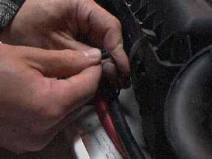 Zip tie wires together to keep them in place.