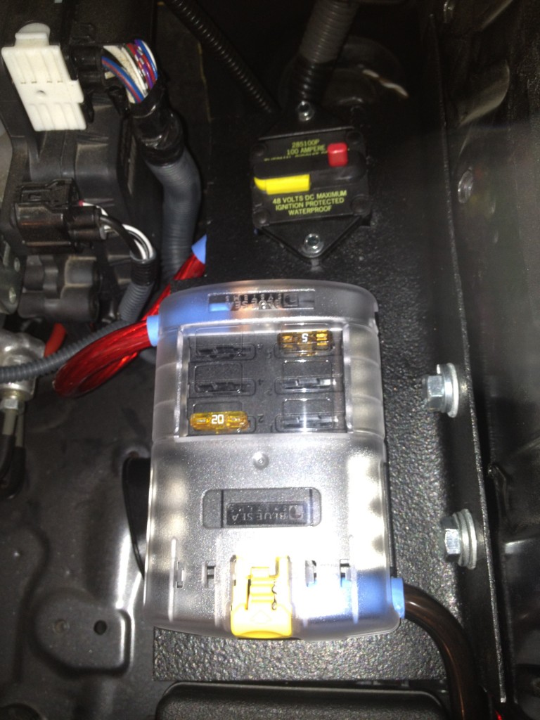 Project 2011 Runner: Blue Sea Auxiliary Fuse Block Install ... race car wiring supplies 
